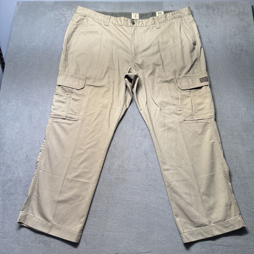 Red Head Mens 46X30 Cargo Pants Khaki Outdoor Hiking Workwear Tactical EUC